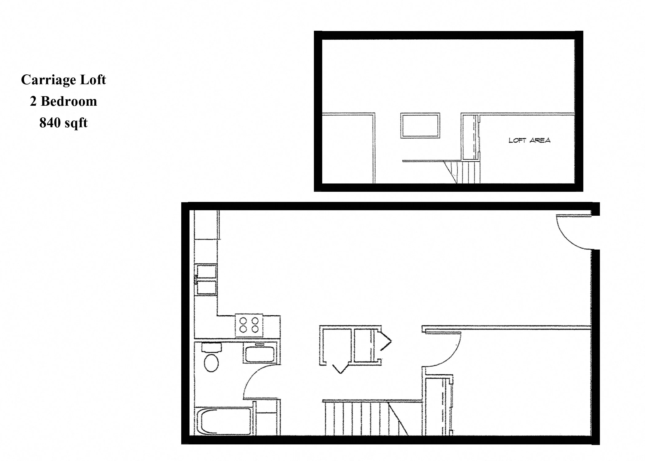 2 Bed Loft in Williamsport 2 Bedroom Carriage Loft in Williamsport, PA | The Weightman Aparrtments | Property Managment, Inc.
